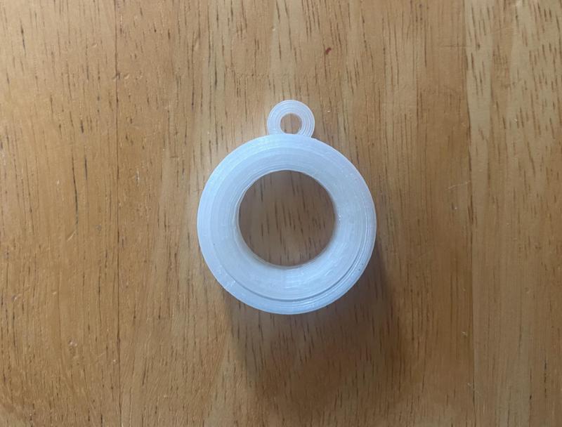 Fidget gimbal ring pendant