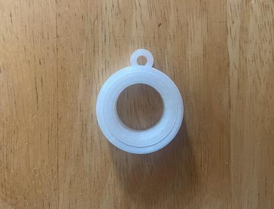 Fidget gimbal ring pendant