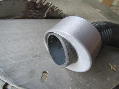 Saw to vacuum cleaner adapter