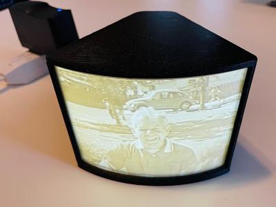 Curved Lithophane Box