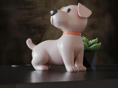 Cute Puppy Figurine – Family Painting Fun