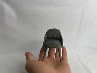 1:12 miniature Living room armchair