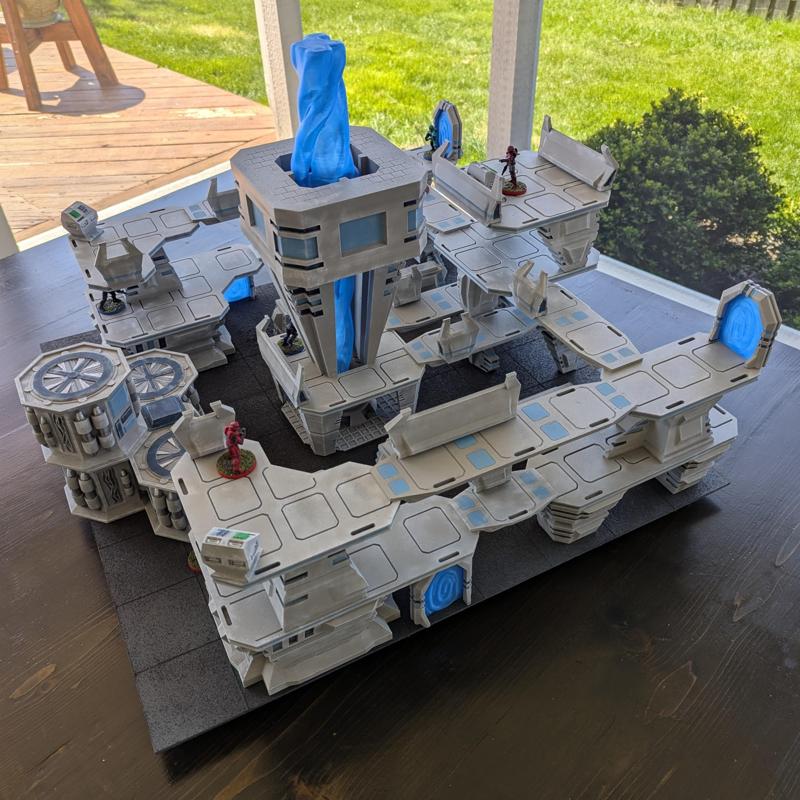 Sci-Fi Generator Arena Terrain Collection - 28mm 32mm Wargaming - Compatible with Deadzone and Halo Flashpoint