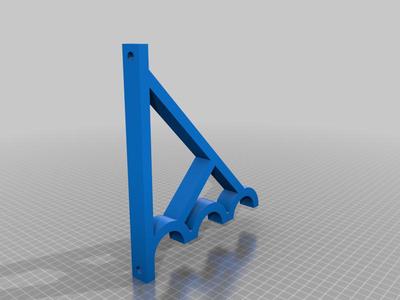 Fishing rod wall holder