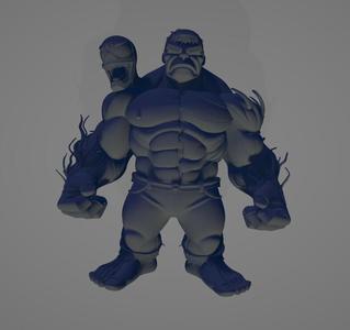Hulk x venom action figure