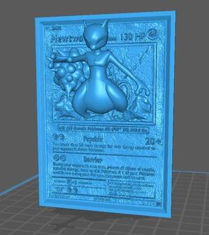 Mewtwo 3D Pop Up Card - Pokémon Fan Art STL | Ideal for FDM/Resin