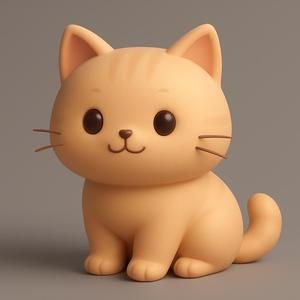 Milk - Tea - Cat– Cute Keychain STL File