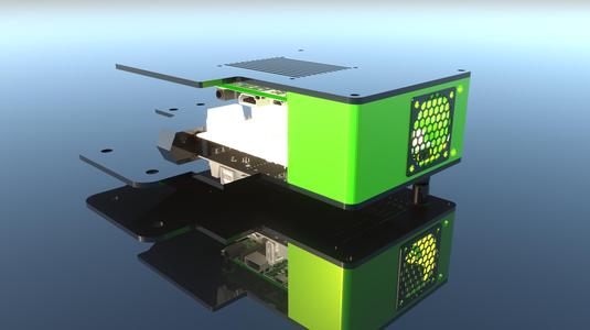Rat Rig V-Minion - alternate MCU + PI Case compatible with Belted Z