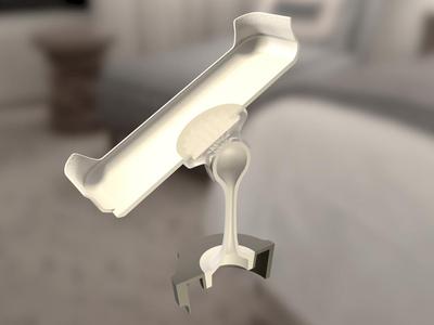 An overengineered car phone charger cradle