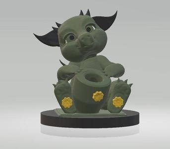 3D Baby Dragon 3D printable model