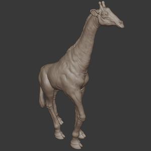 Realistic Giraffe 3D Model – Highly Detailed Wildlife Sculpture for 3D Printing
