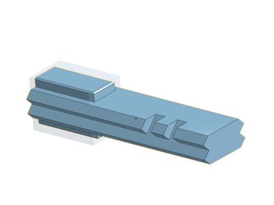 picatinny coupler for Garaysar Fear 105 magazines