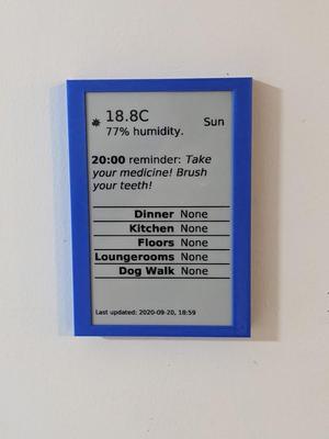 e-ink home automation display