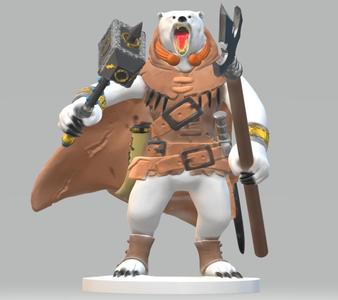 Filgar Fishclaw, Bearfolk Barbarian of the Frozen North