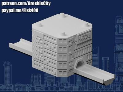GreebleCity Cyberpunk: Modular Road Network I
