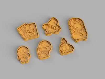 Halloween Cookie cutter x6