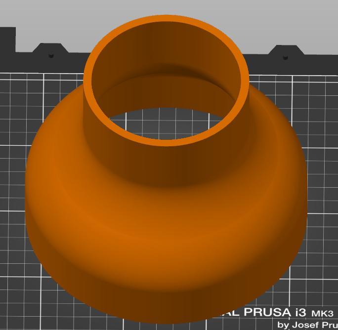 Replacement for a ventilation reduction connection piece