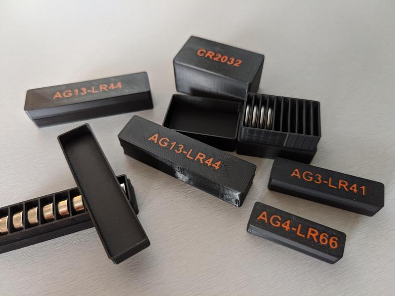 Coin Cell / Button Battery Storage Box