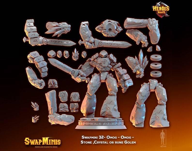 Swapmini 32- Stone ,Crystal or rune Golem