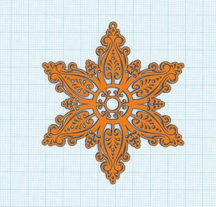 Christmas decoration- Snowflake v3