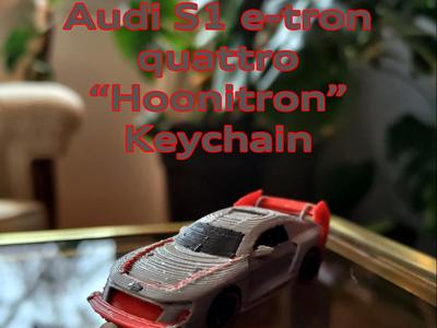 Audi S1 e-tron Keychain (with working wheels)