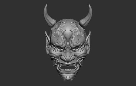 Japanese Oni Hannya Mask