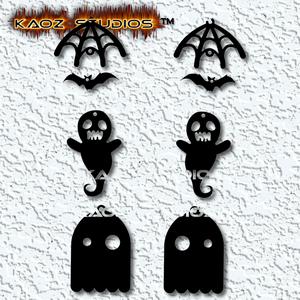 halloween earrings pack of 3 ghost earrings