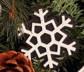 Christmas Snowflake- Hanging Tree decoration - Holiday ornament  - Navidad ornament