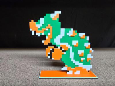 Classic Voxel-Style Bowser