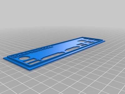 I/O Shield Back Plate for Motherboard ASUS P8H61-M LE by Dokapon