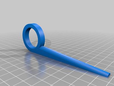 Augplatte mit Keil / Eye plate with wedge