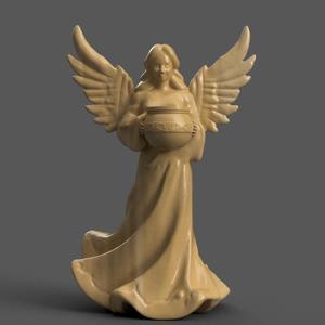 angel for christmas decoration candle holder 003
