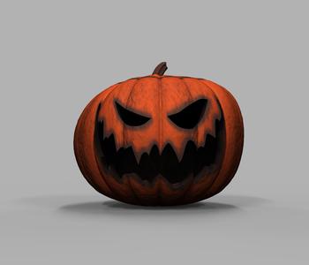 Halloween Horror Pumpkin Carved Creepy Dark