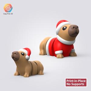 Christmas Flexi Capybara