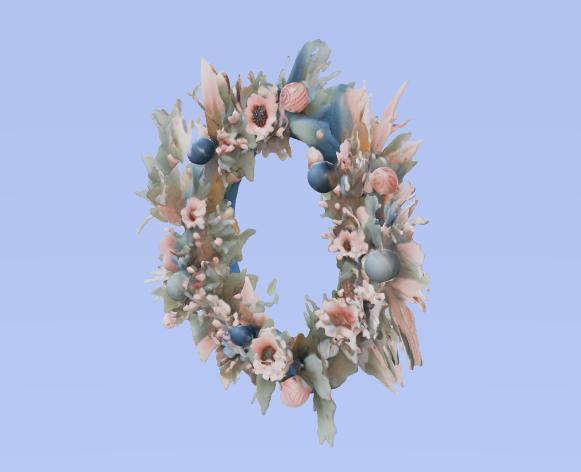 Classic Christmas Wreath: 3D Printable Holiday Decoration