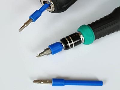 Adapter for 4 and 6.5mm bits to 5mm hex chuck