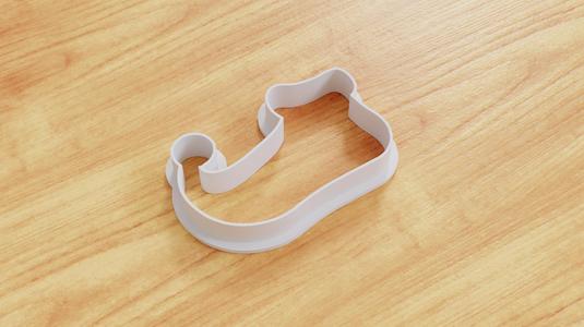 Christmas Elf Shoe Cookie Cutter (Multiple Sizes Available)
