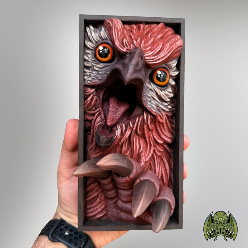 Owl Beast Monster Booknook [FDM/Resin BOOK NOOK]