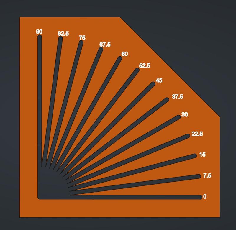 Angle Stencil multiples of 7.5 degrees