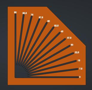Angle Stencil multiples of 7.5 degrees