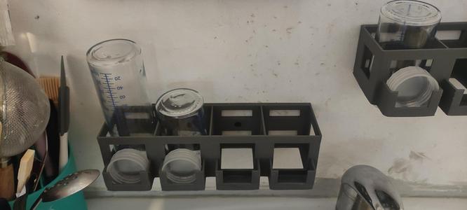 support bouteille en verre