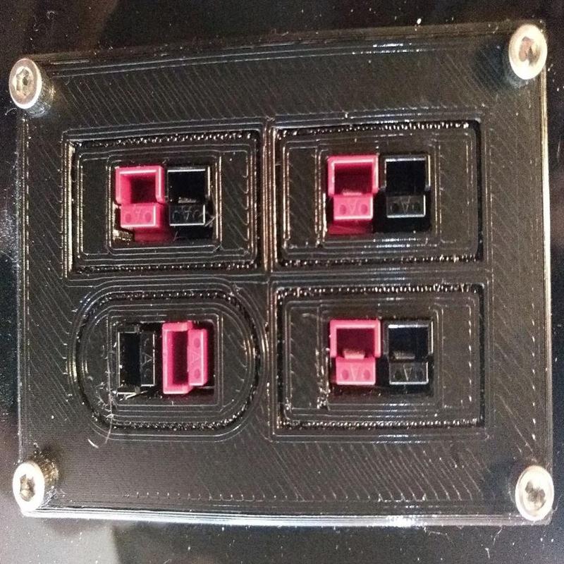 DC and Solar Input Panel/Mount for Charging Deep Cycle Batteries