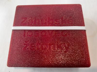 krabička na Záhubské losovací žetonky