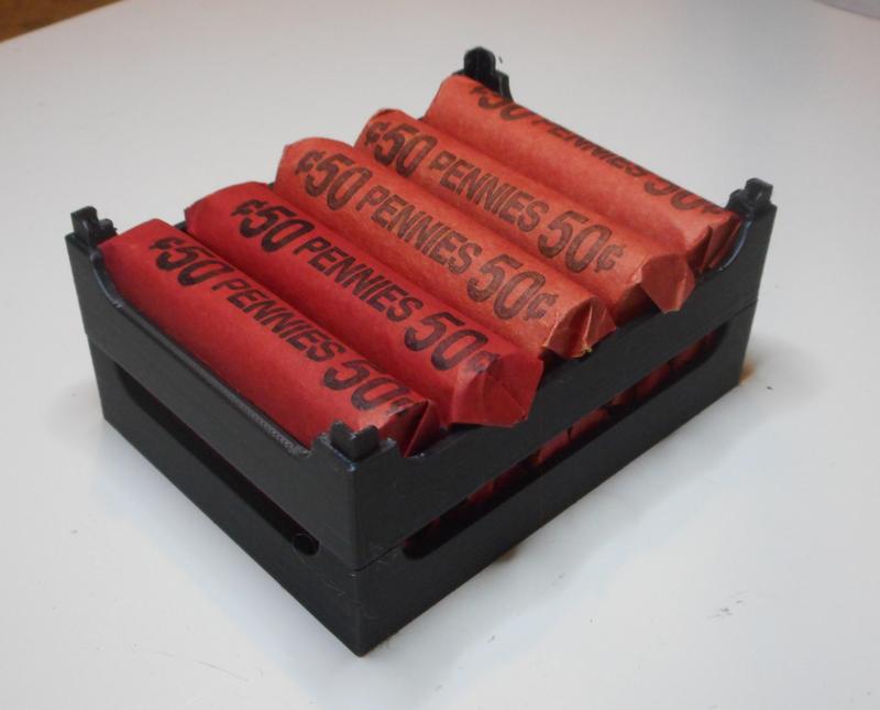 Stackable Rolled Penny Holder