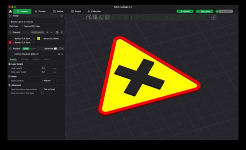 Polish road sign A-5