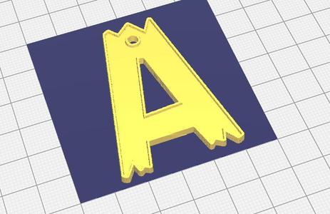 LLAVERO - KEY Letra A