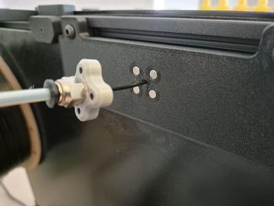 Voron 2.4 rear exhaust quick release magnetic PTFE coupler