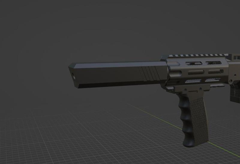 Rectangular suppressor compatible with the handguard