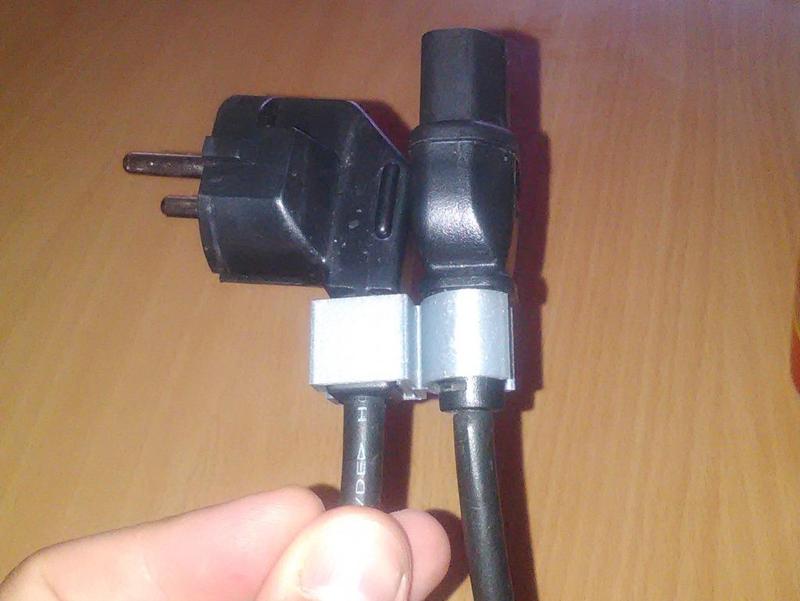 "Device side" power cable Holder