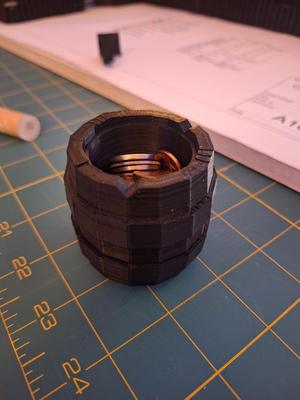 Barrel Storage Cup Made in Blender